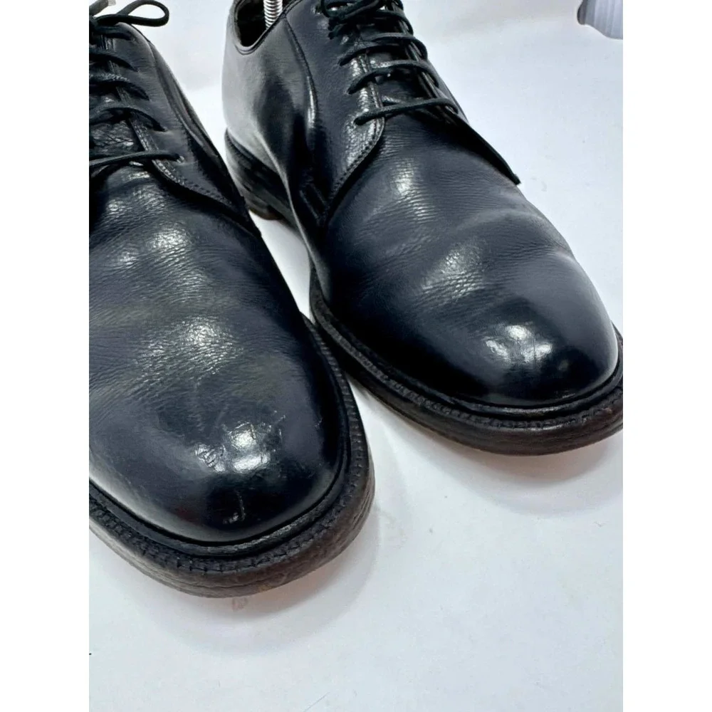 Vintage Mason Velvet-Eez 312 Men's 8.5 D Black Leather Derby Dress Shoes USA